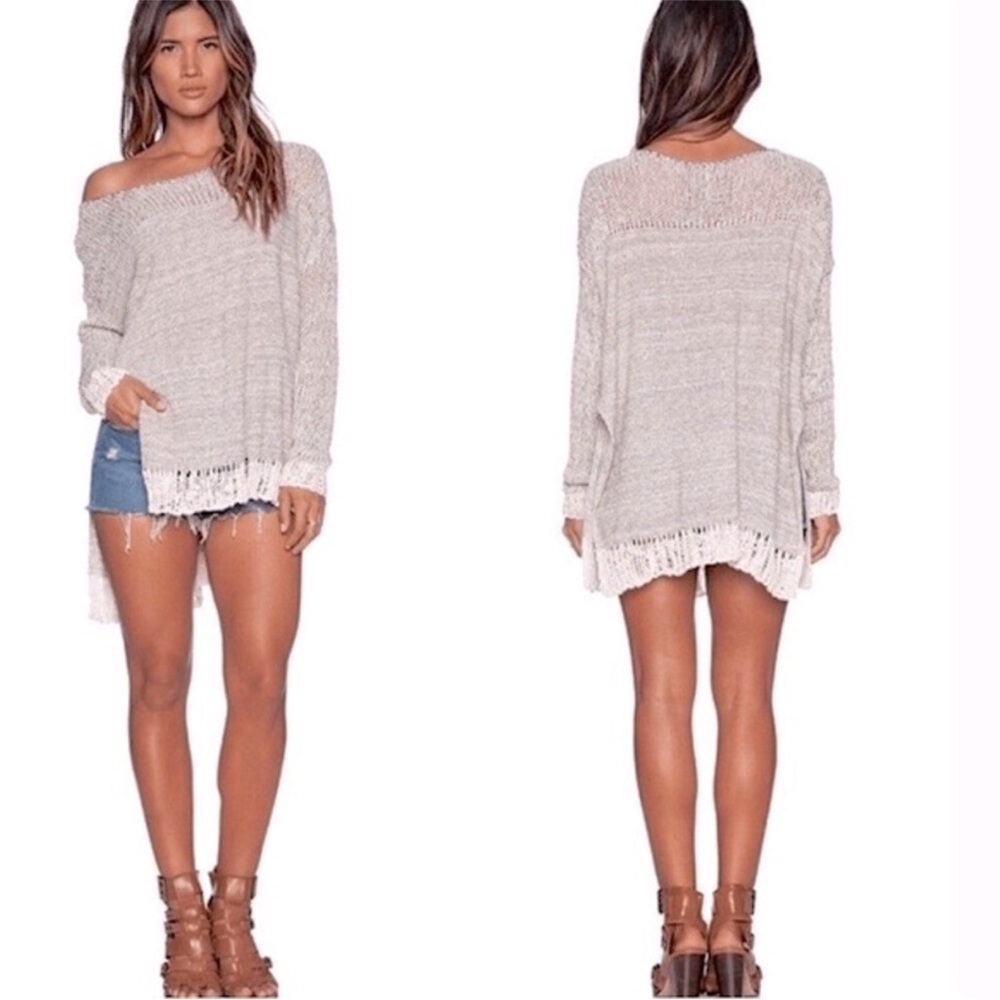Free People ‘Haiku’ Oversized Loose Stitch Sweater